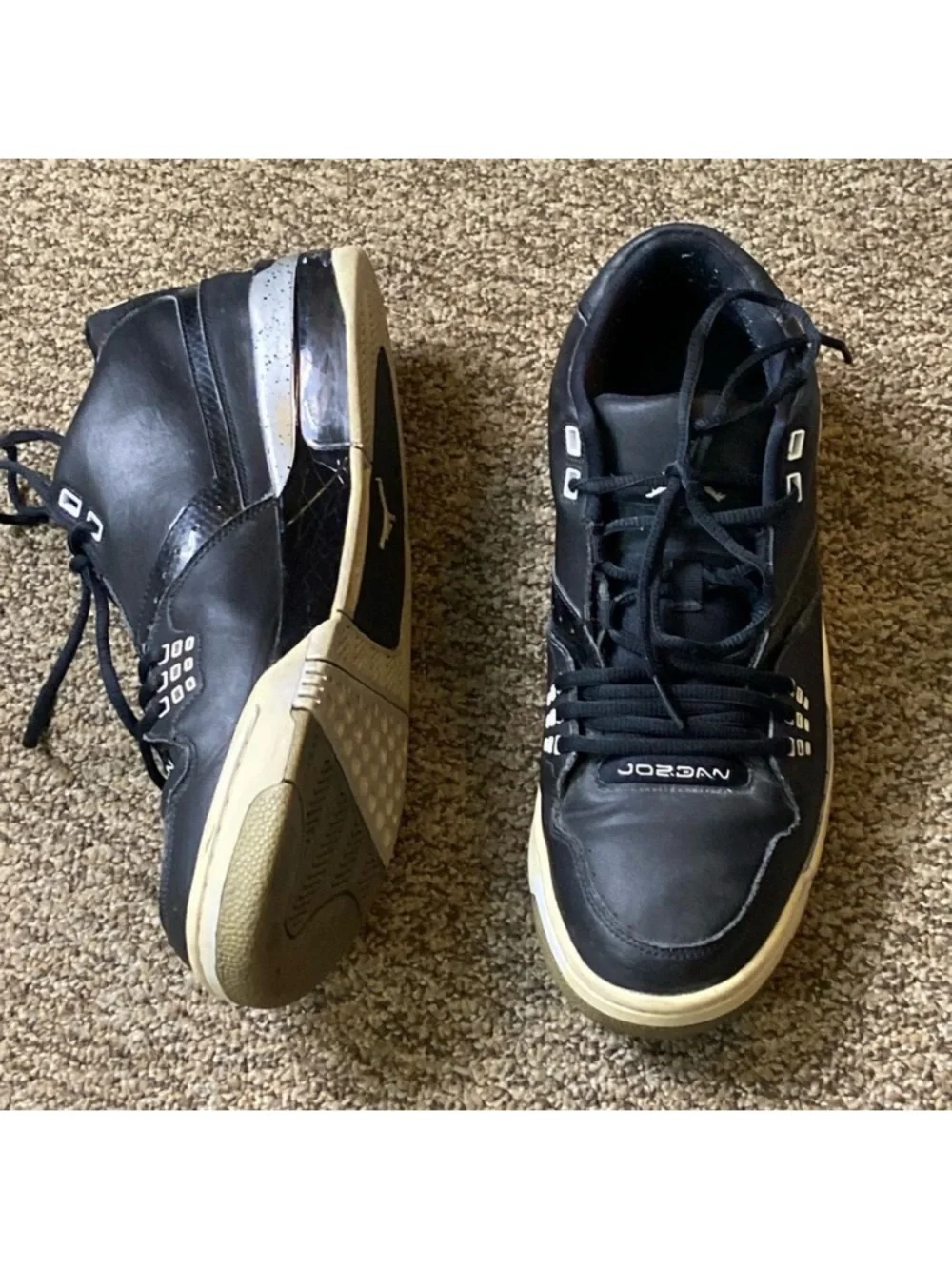 Jordan Men's Sneakers in Black and Cream Size 12 US 317820-011